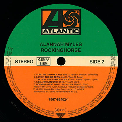 Alannah Myles : Rockinghorse (LP, Album)