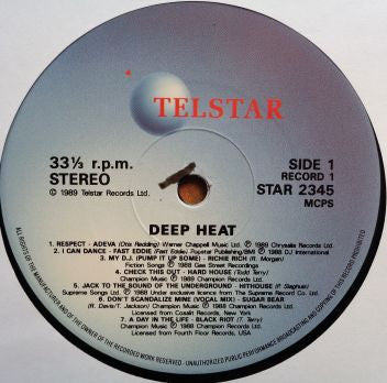 Various : Deep Heat (2xLP, Comp)