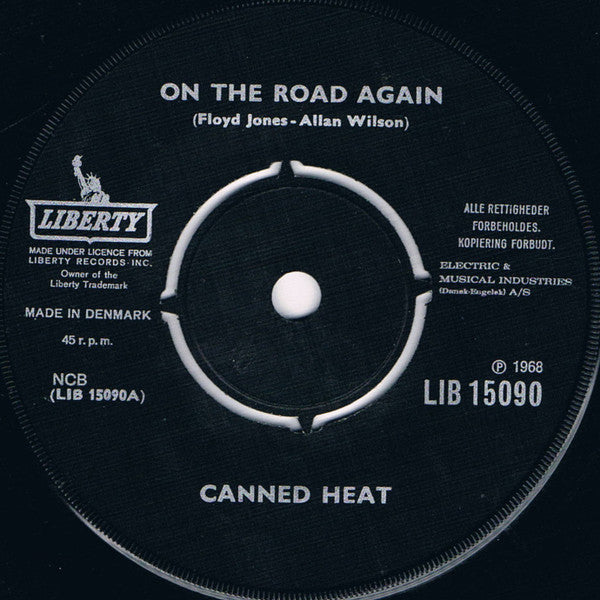 Canned Heat : On The Road Again (7", Single)