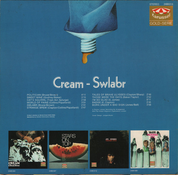 Cream (2) : Swlabr (LP, Comp)