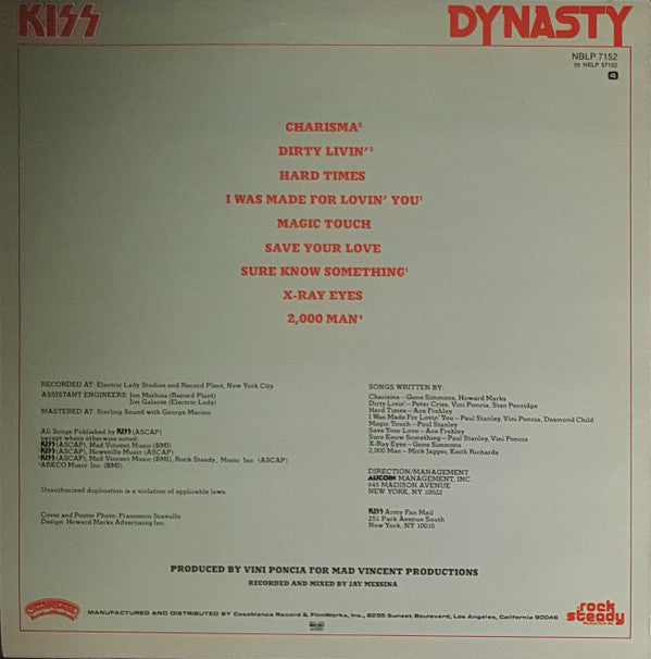 Kiss : Dynasty (LP, Album)