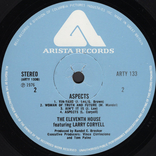 The Eleventh House Featuring Larry Coryell : Aspects (LP, Album)