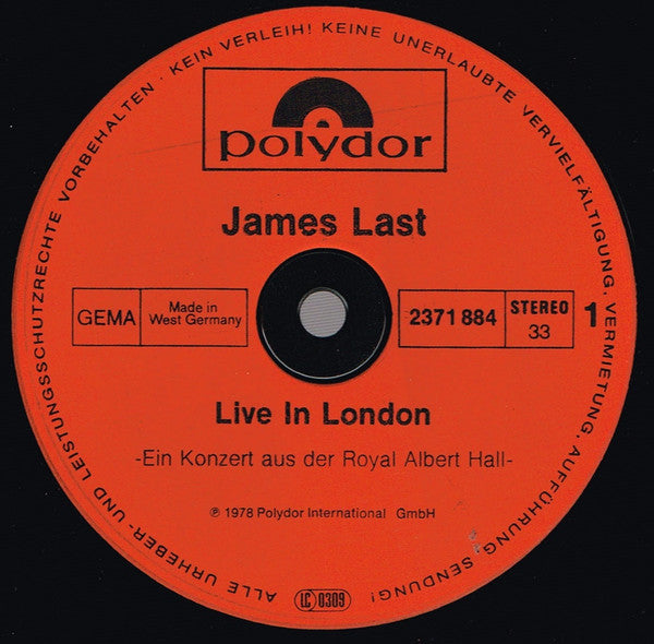 James Last : Live In London (LP, Comp)