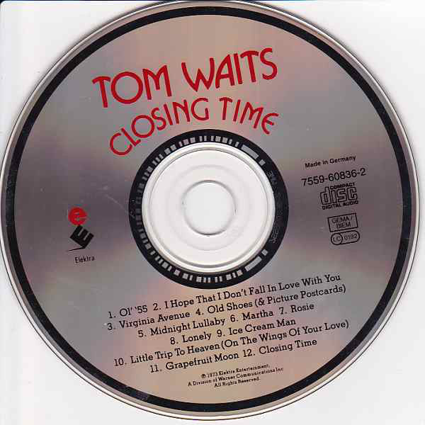 Tom Waits : Closing Time (CD, Album, RE)