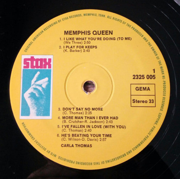 Carla Thomas : Memphis Queen (LP, Album, RE)