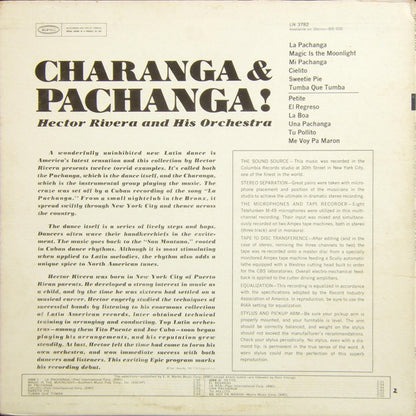 Hector Rivera And His Orchestra : The New Latin Dance Sensation Charanga & Pachanga! (LP, Album, Mono)