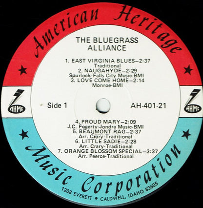 The Bluegrass Alliance : The Bluegrass Alliance (LP, Album)