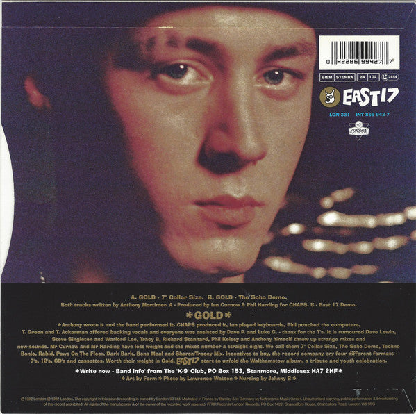 East 17 : Gold (7", Single)
