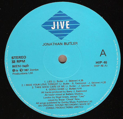 Jonathan Butler : Jonathan Butler (2xLP, Album, Gat)