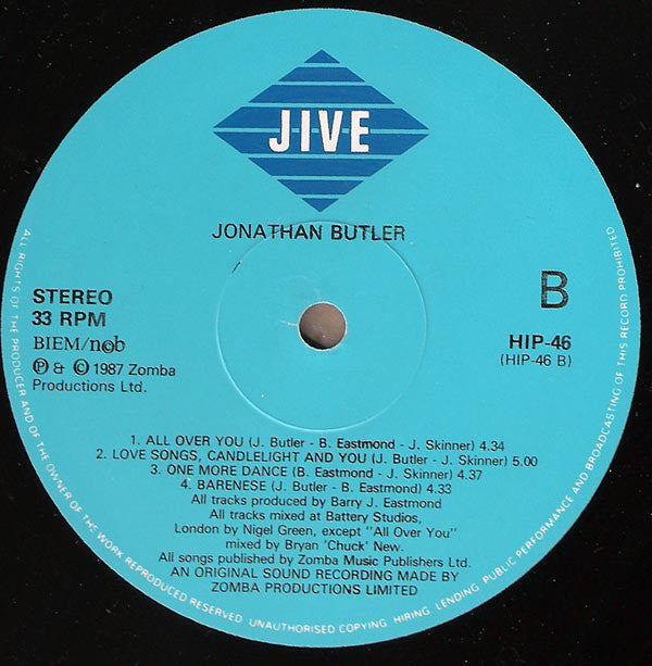 Jonathan Butler : Jonathan Butler (2xLP, Album, Gat)