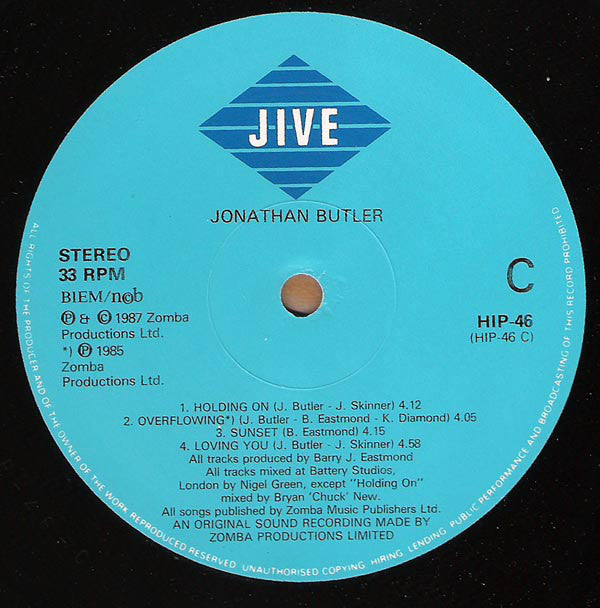 Jonathan Butler : Jonathan Butler (2xLP, Album, Gat)