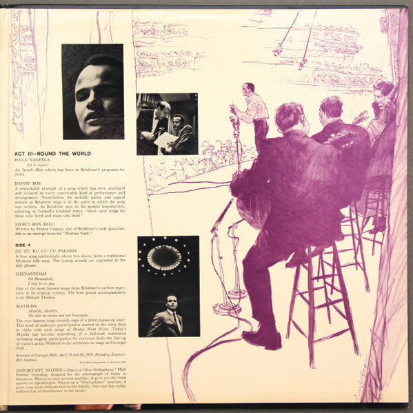 Harry Belafonte : Belafonte At Carnegie Hall: The Complete Concert (2xLP, Album, Mono, RE, Hol)