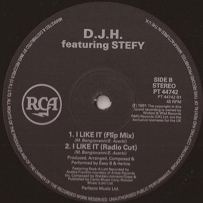 DJ H. Feat. Stefy : I Like It (12", Single)