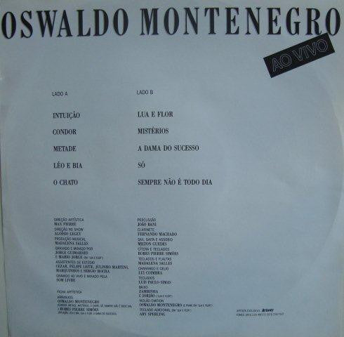Oswaldo Montenegro : Ao Vivo (LP, Album)