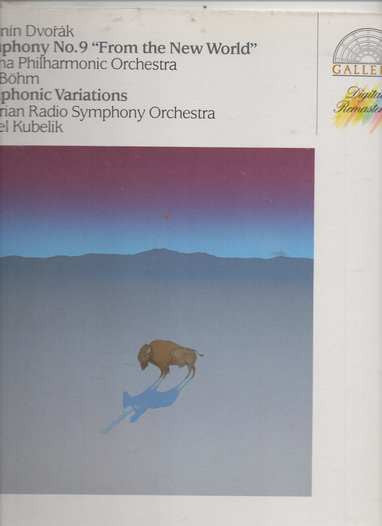 Antonín Dvořák - Wiener Philharmoniker, Karl Böhm, Symphonie-Orchester Des Bayerischen Rundfunks, Rafael Kubelik : Symphonie Nr.9 »Aus Der Neuen Welt« / Symphonische Variationen (LP, Comp, RM)