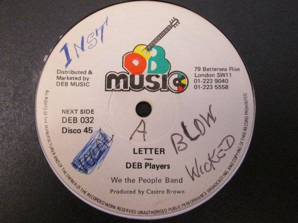 George Burrell : Drop Me A Line (12")