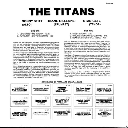 Sonny Stitt, Dizzy Gillespie, Stan Getz : The Titans (LP, Album)