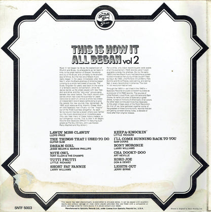 Various : This Is How It All Began Vol 2 (LP, Comp)