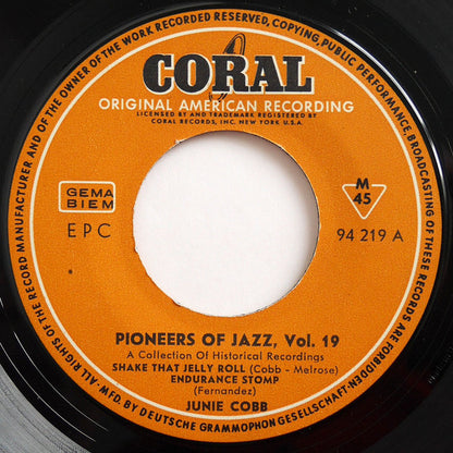 Junie Cobb : Junie C. Cobb 1928-29 (7", EP, Comp)