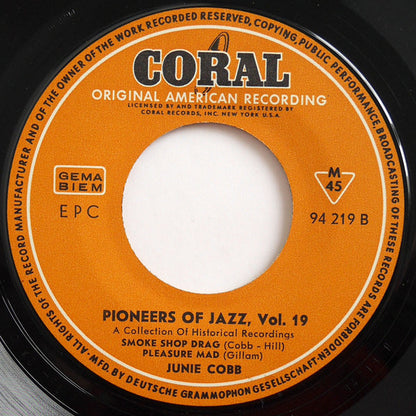 Junie Cobb : Junie C. Cobb 1928-29 (7", EP, Comp)