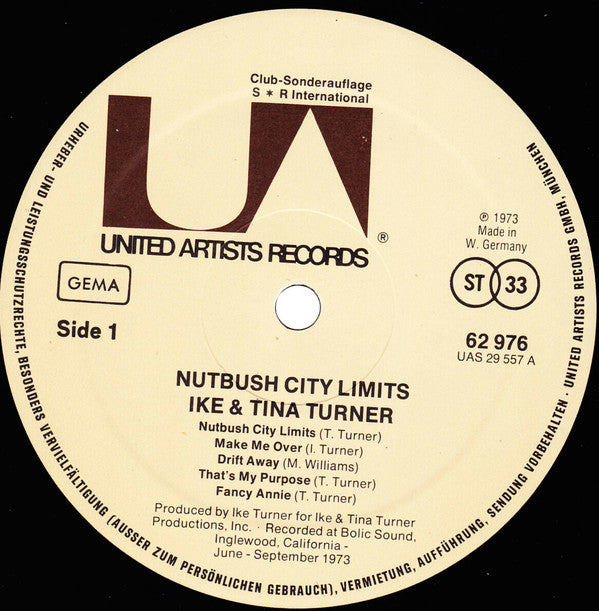 Ike & Tina Turner : Nutbush City Limits (LP, Album, Club)