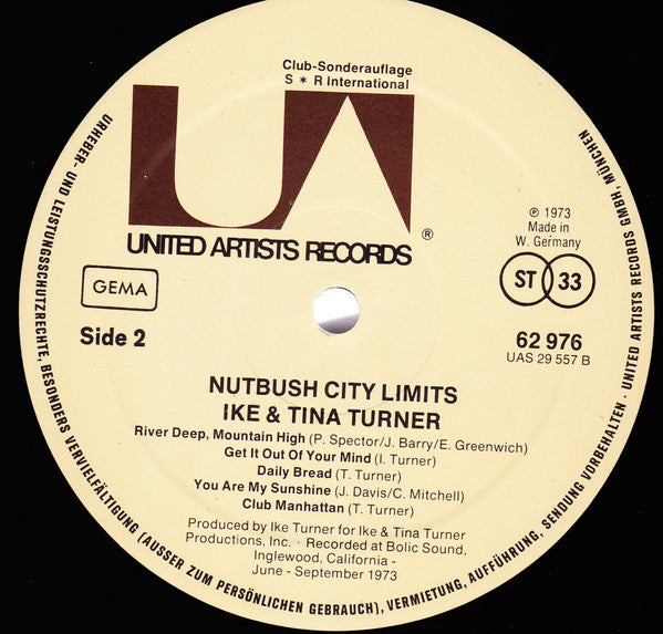 Ike & Tina Turner : Nutbush City Limits (LP, Album, Club)