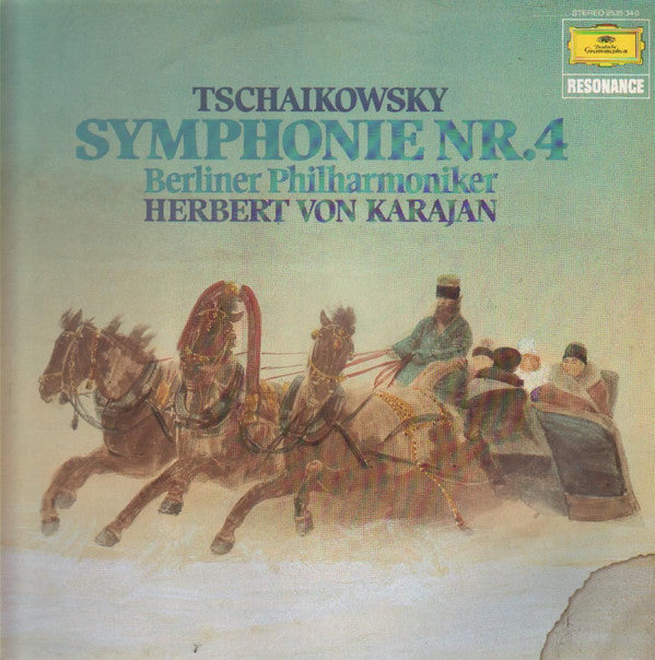 Pyotr Ilyich Tchaikovsky - Berliner Philharmoniker · Herbert von Karajan : Symphonie Nr. 4 F-moll Op. 36 (LP, Album)