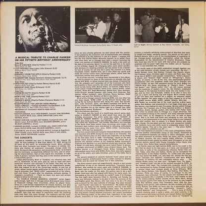 Various : Charlie Parker Memorial Concert (2xLP, Album)