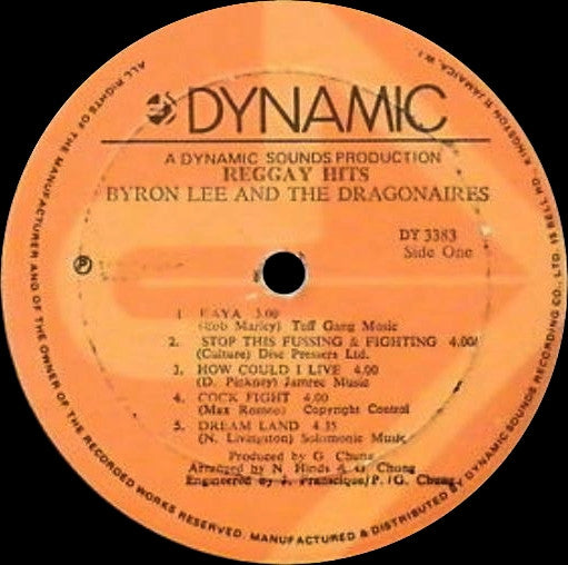 Byron Lee And The Dragonaires : Reggae Hits (LP, Album)