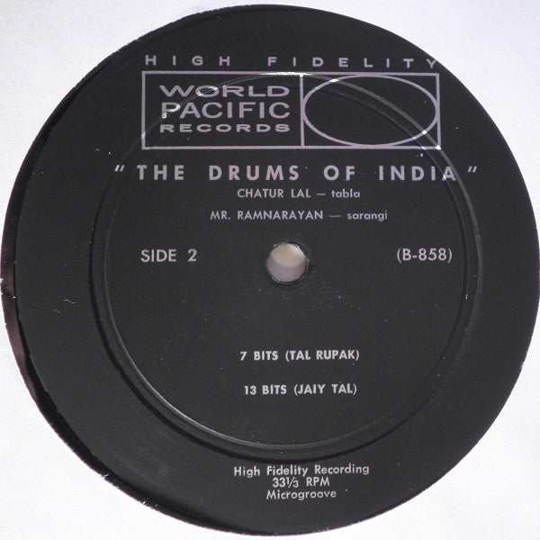 Chatur Lal : The Drums Of India (LP, Album)