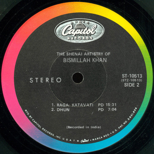 Bismillah Khan : The Shenai Artistry Of Bismillah Khan (LP, Album)