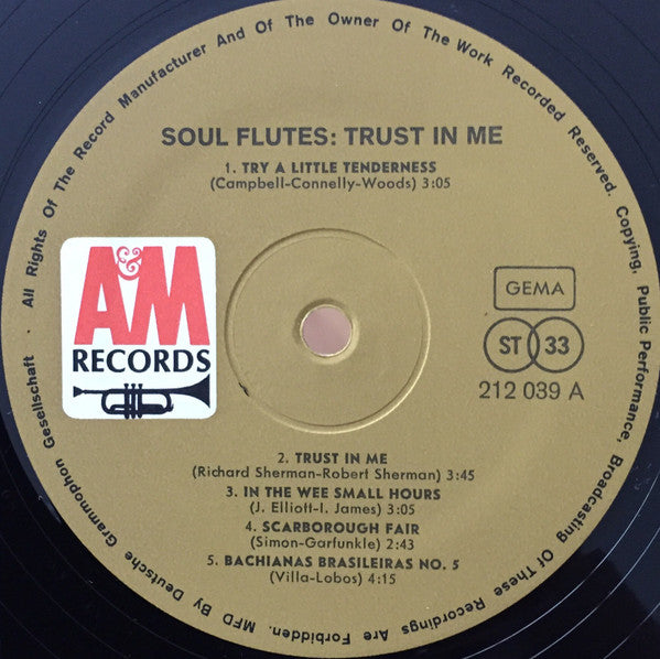 Soul Flutes : Trust In Me (LP, Album)