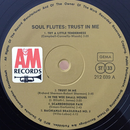 Soul Flutes : Trust In Me (LP, Album)