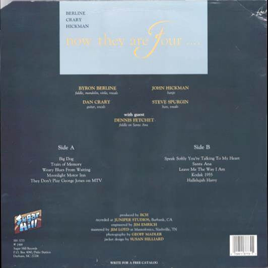 Byron Berline, Dan Crary, John Hickman : Now They Are Four (LP)