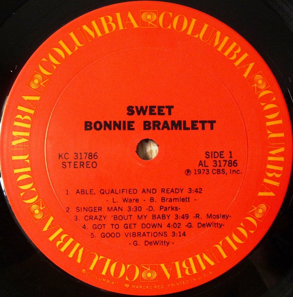 Bonnie Bramlett : Sweet Bonnie Bramlett (LP, Album)