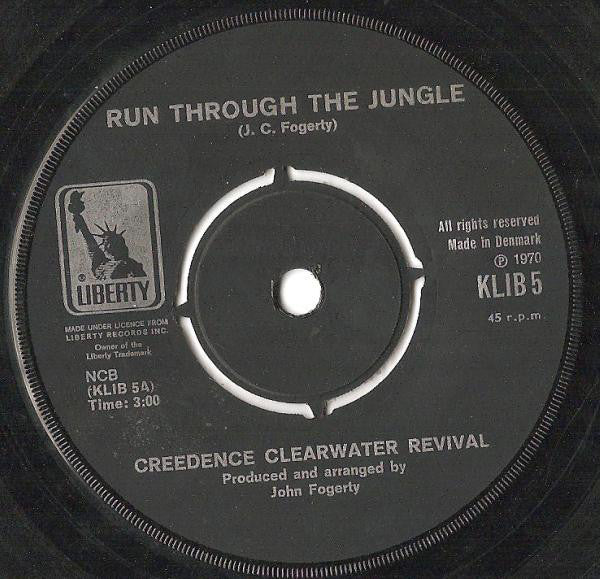 Creedence Clearwater Revival : Run Through The Jungle / Up Around The Bend (7", Single)