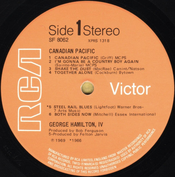 George Hamilton IV : Canadian Pacific (LP, RE)