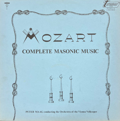 Wolfgang Amadeus Mozart, Peter Maag Conducting Wiener Volksopernorchester : Complete Masonic Music (2xLP, Album)