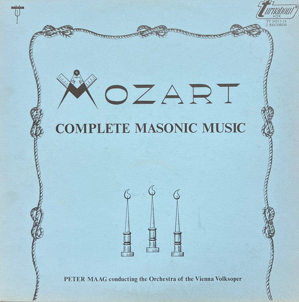Wolfgang Amadeus Mozart - Peter Maag Conducting Wiener Volksopernorchester : Complete Masonic Music (2xLP, Album, Gat)