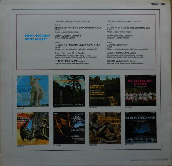 Wolfgang Amadeus Mozart - Benny Goodman : Benny Goodman Spielt Mozart (LP)