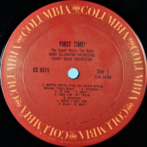 Duke Ellington And Count Basie : First Time! (The Count Meets The Duke) (LP, Album, RE, Ter)
