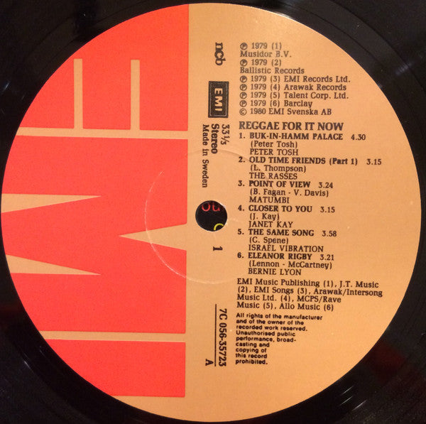 Various : Reggae For It Now! (LP, Comp)