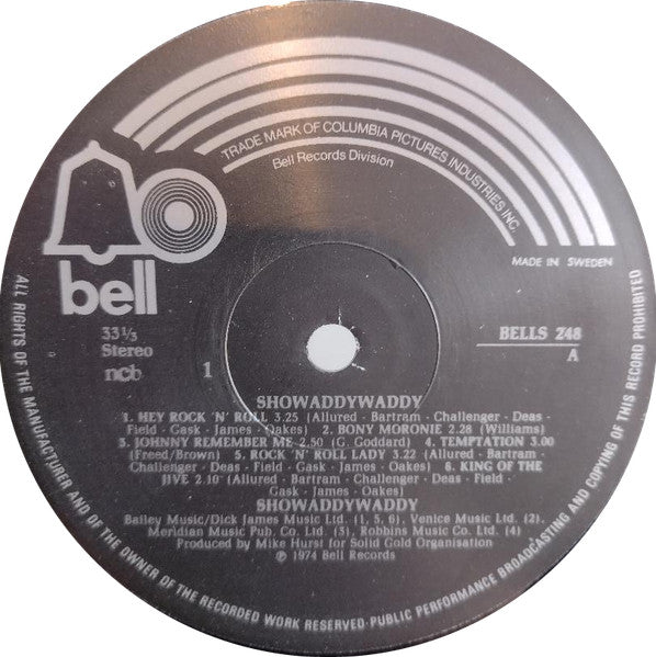 Showaddywaddy : Showaddywaddy (LP)