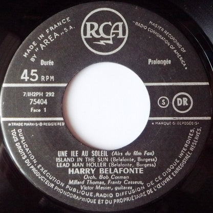 Harry Belafonte : Une Île Au Soleil (7", EP)