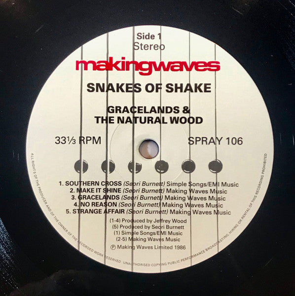 Snakes Of Shake : Gracelands & The Natural Wood (LP, Album)