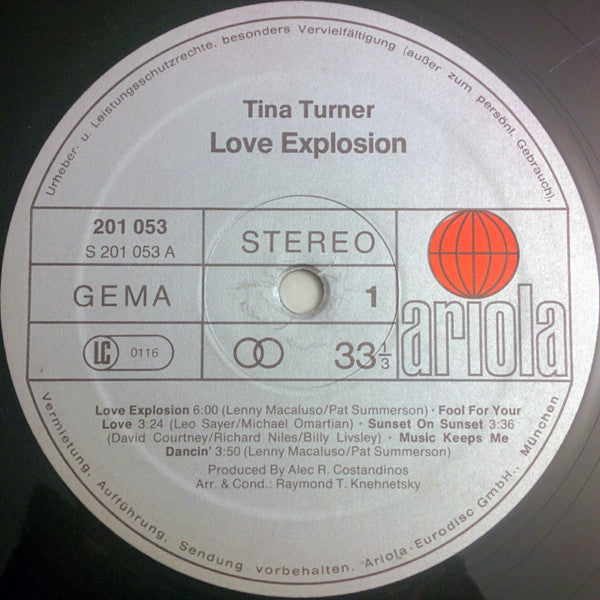 Tina Turner : Love Explosion (LP, Album)