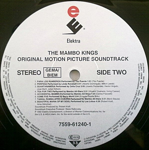 Various : The Mambo Kings (Selections From The Original Motion Picture Soundtrack) (LP, Comp)