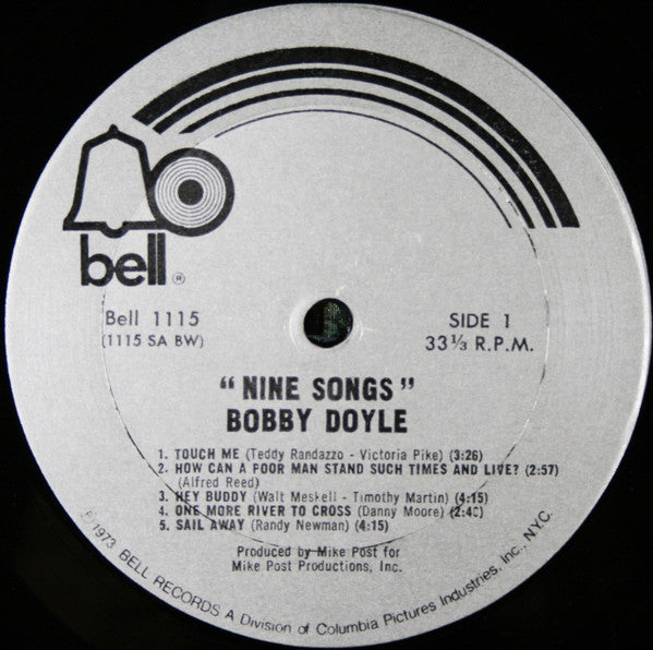 Bobby Doyle : Nine Songs (LP, Album, BW )