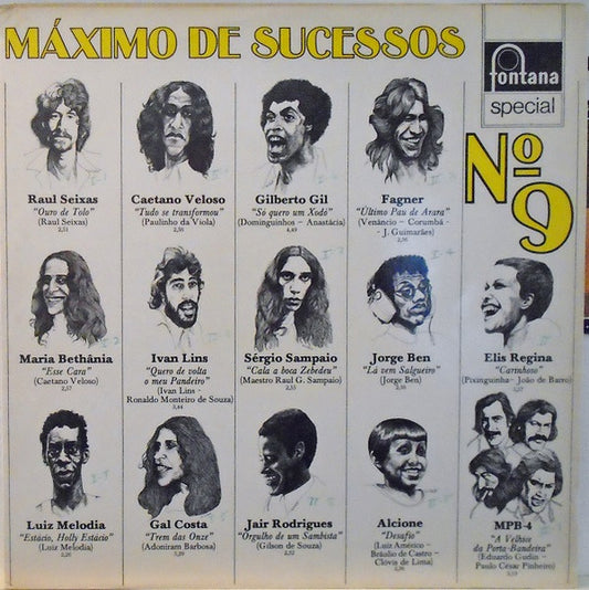 Various : Máximo De Sucessos № 9 (LP, Comp)