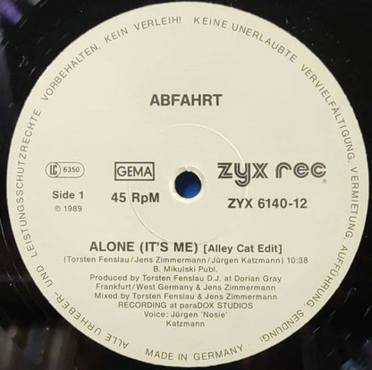 Abfahrt : Alone (It's Me) (12", Gre)